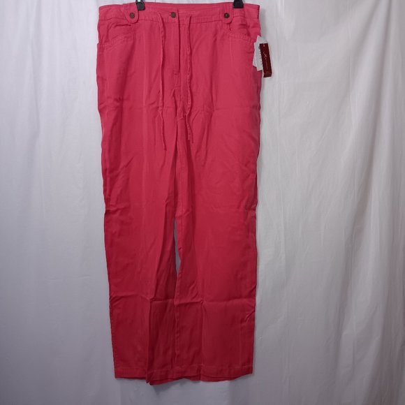JM Collection Pants - JM COLLECTION DRAWSTRING CASUAL PANTS